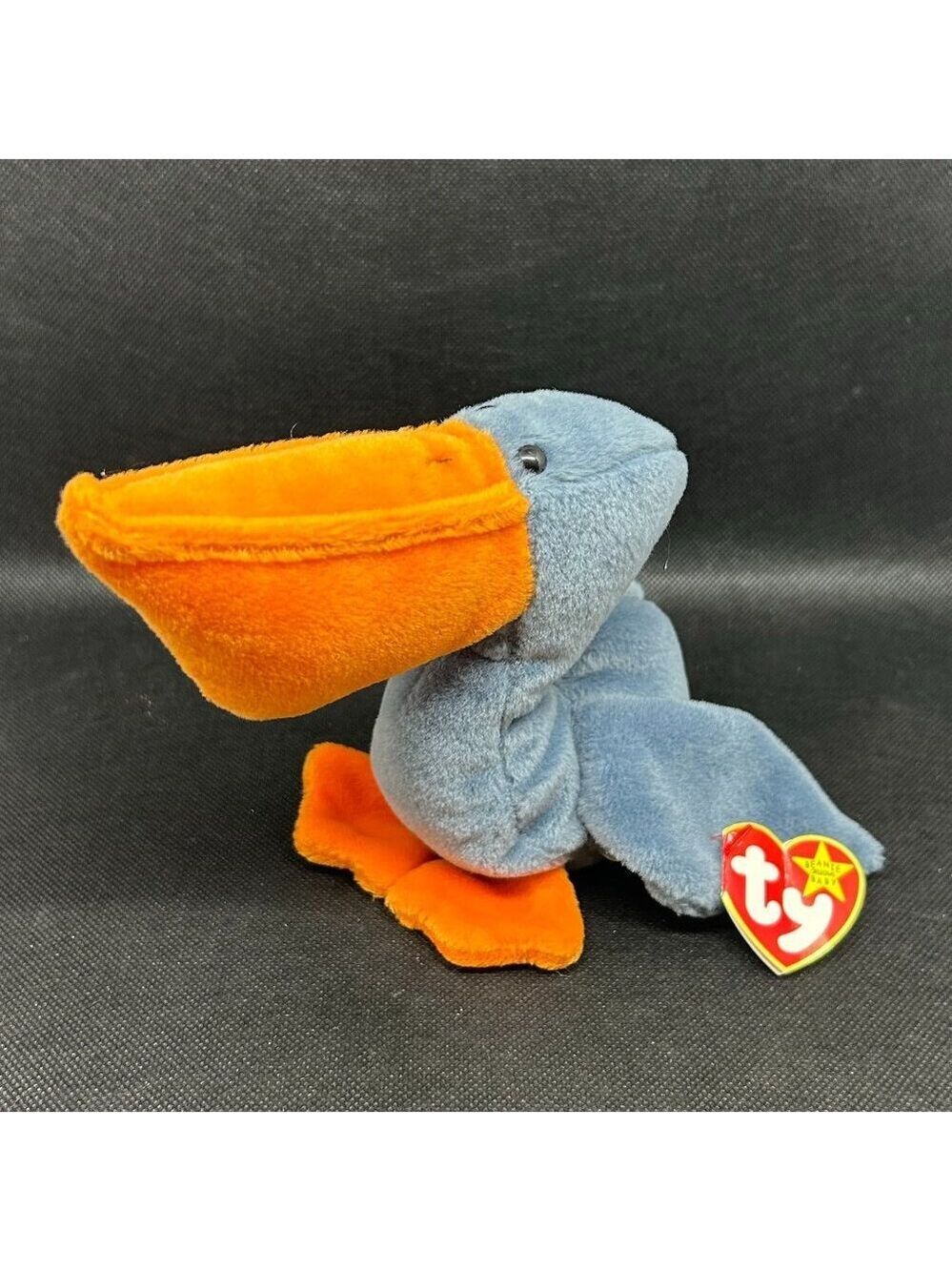 Rare Retired Authentic Ty beanie baby "Scoop" plush with PVC pellets